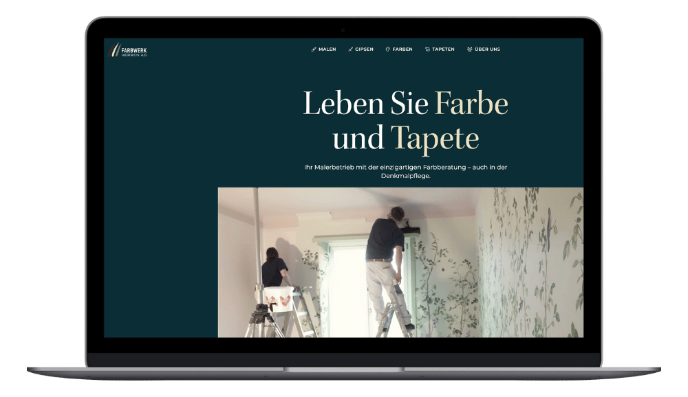 laptop_google ads_HERREN Die Malerei Farbwerk AG Herren aus Münsingen konnte dank Google Ads ihre Kundengewinnung automatisieren.